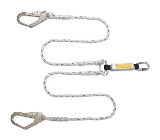 PROGUARD ECONOMIC TWIN POLYAMIDE LANYARD WITH ENERGY ABSORBER (EV270-SH / EV250-LOH) - DOSH & SIRIM APPROVAL
