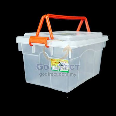Plastic Storage Box 55 x 29 x 20cm utk box with handle