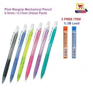 Pilot Rexgrip Mechanical Pencil 0.5mm/0.7mm RTSB c/w LEAD