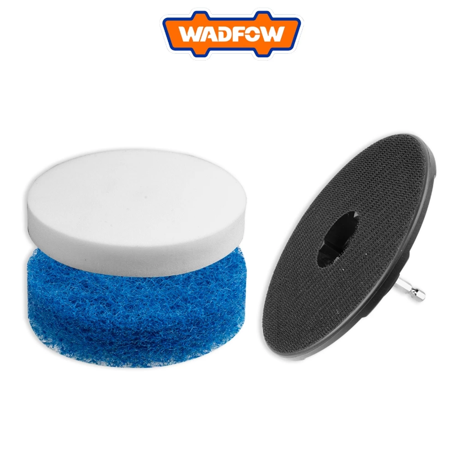 WADFOW 3 PCS SCRUBBERS SET (3.5") FOR CLEANING, GRANITE, WINDOWS AND MORE (WND4405)