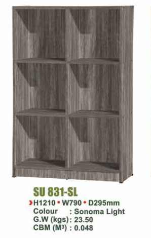 SU FILE CABINET SU 831- SL/N.OAK/WN