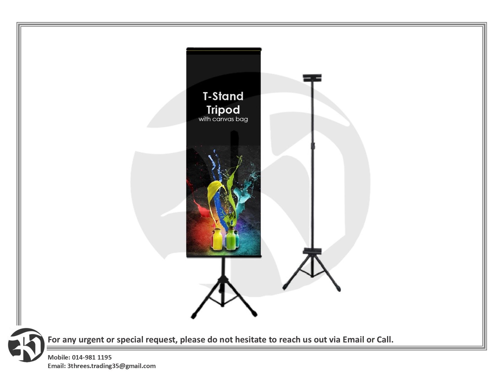 Bunting with Stand (Includes with Design)