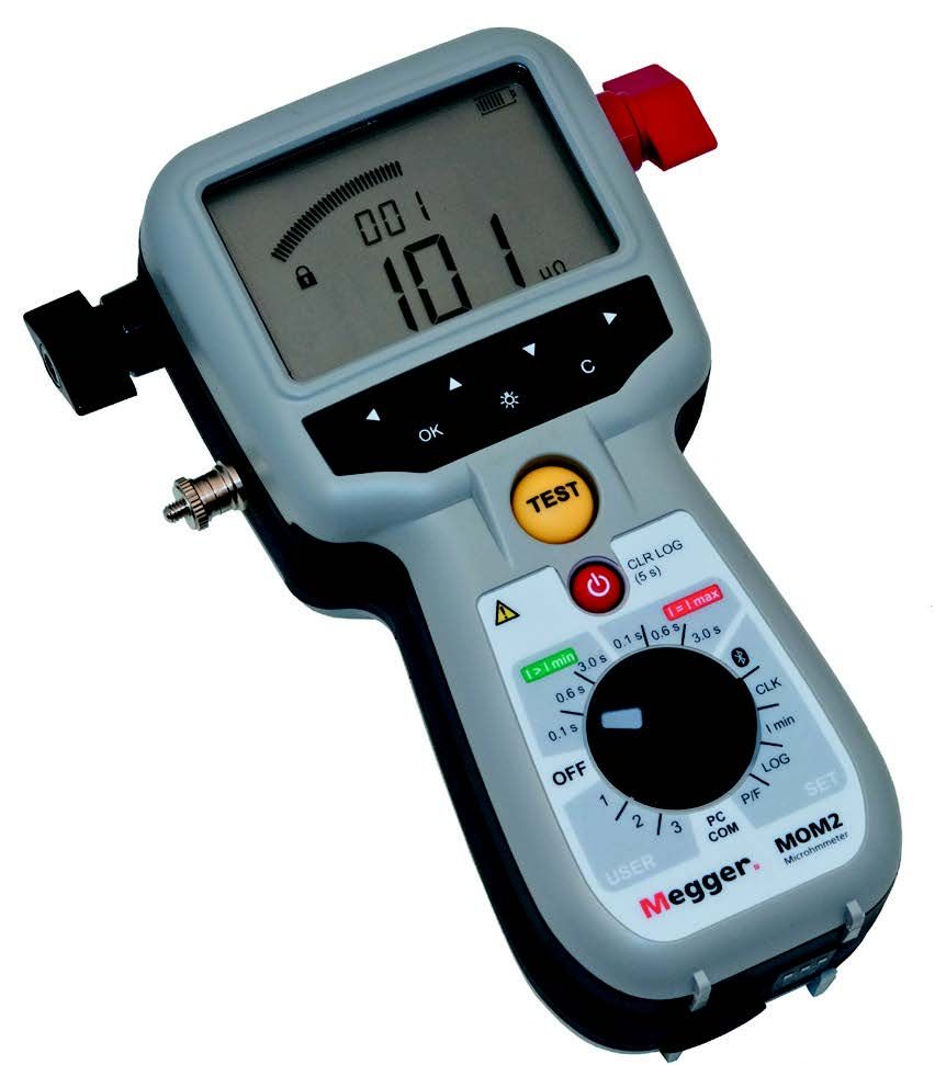 Megger MOM2 Micro-ohmmeter, MOM200A 230 V with access., 10m BD-12391