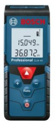 Bosch GLM 40 Li-Ion Cordless Laser Rangefinder - 5VDC (40m) 06010729K0