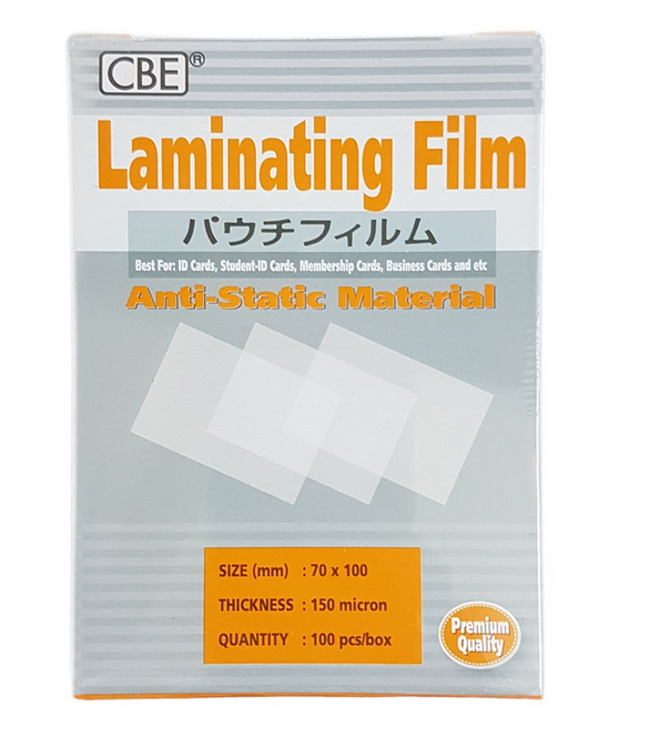 LAMINATING FILM - A3 SIZE (100 MIC) Brand: EF / CBE / HATA (100pcs/Box)