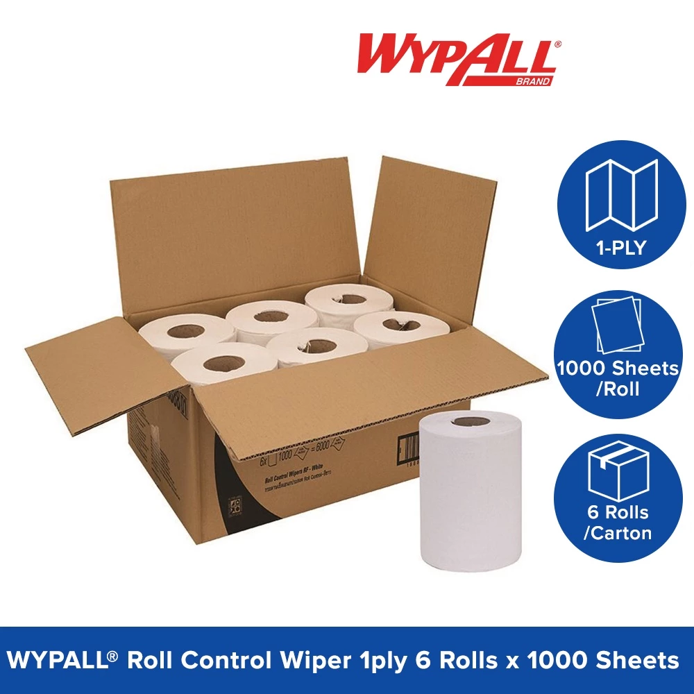 WypAll® L10 Roll Control Wipers 28888 (6 rolls x 1000 sheets )