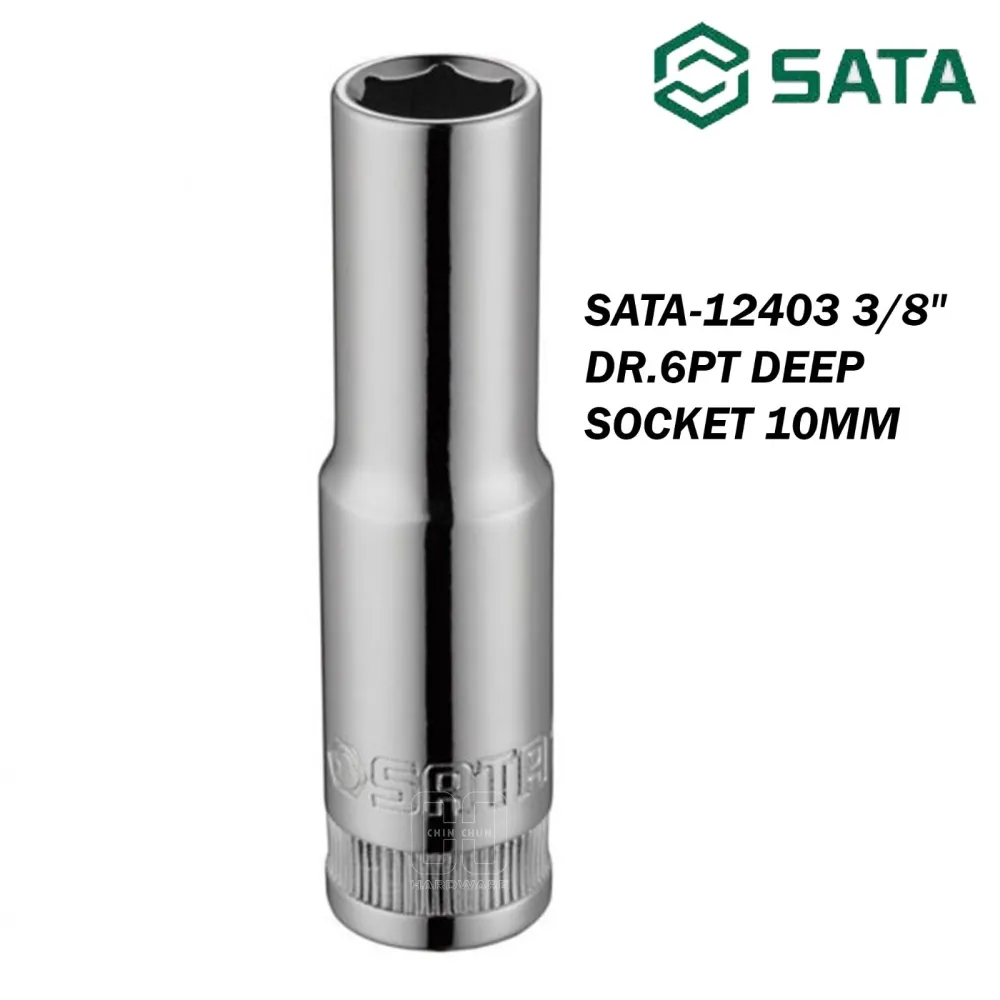 Sata 3/8” DR. 6PT. DEEP SOCKET 10MM