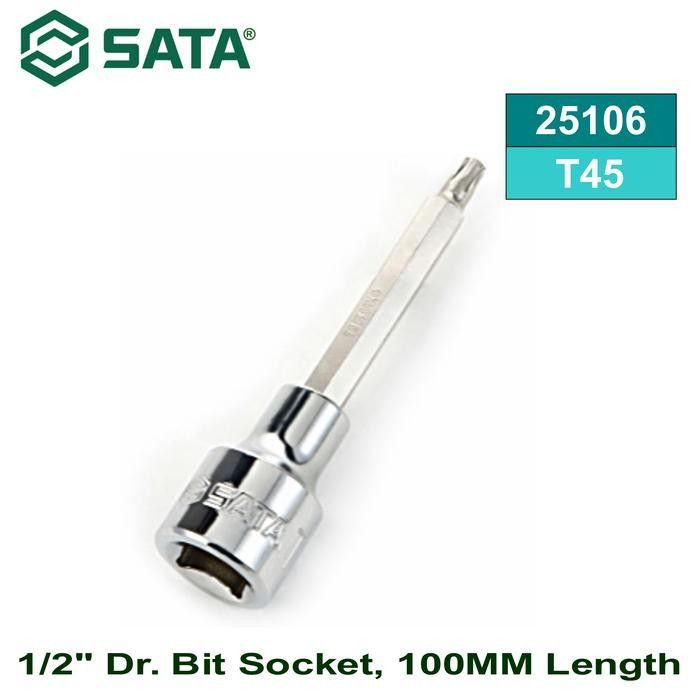 Sata 1/2” DR. 100L TORX® BIT SOCKET T-45