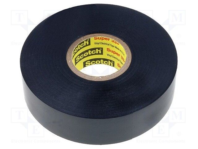 3M Scotch Super 33+ Black Vinyl Electrical Tape, 19mm x 20m