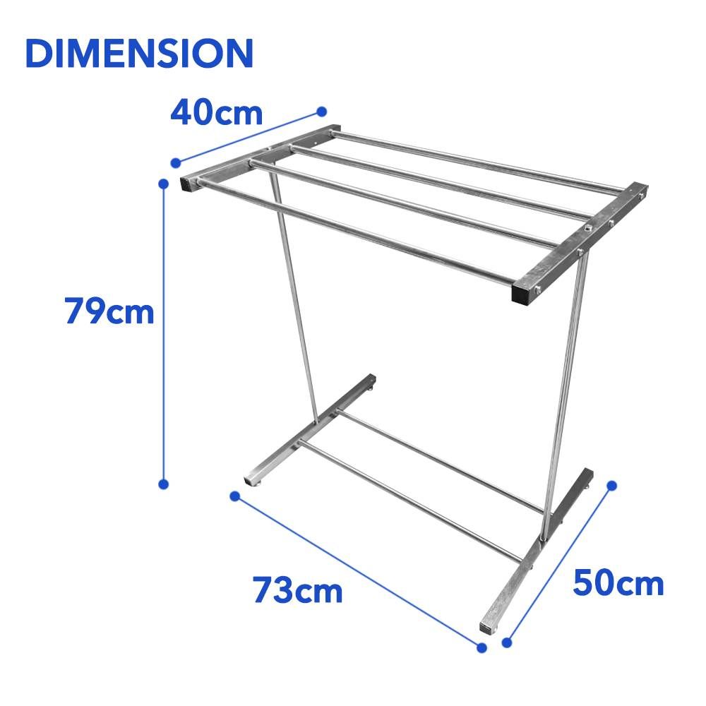 Stainless Steel Towel Stand Rack Cloth Drying Rack Clothes Hanger Floor Standing