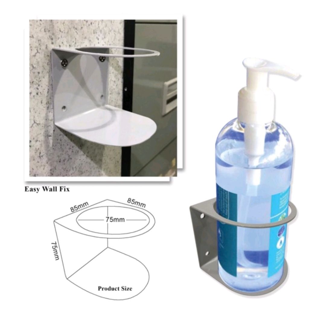 NA Hand Sanitizer wall bracket/holder 500ml /Pemegang Hand Sanitizer