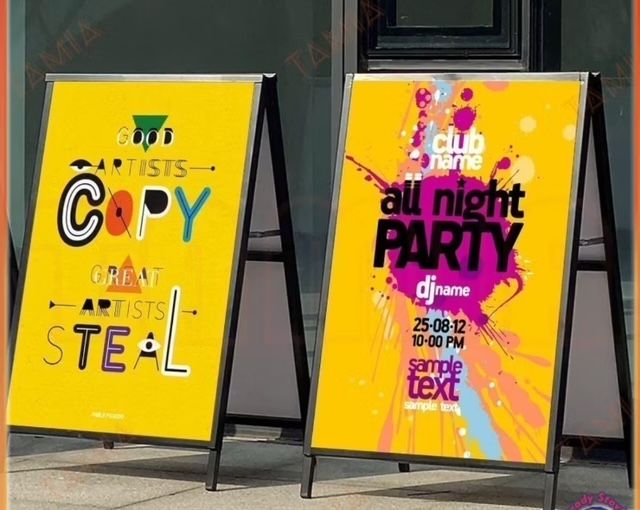 Frame Sign Single Sided Metal Poster (Single-sided -60x90)