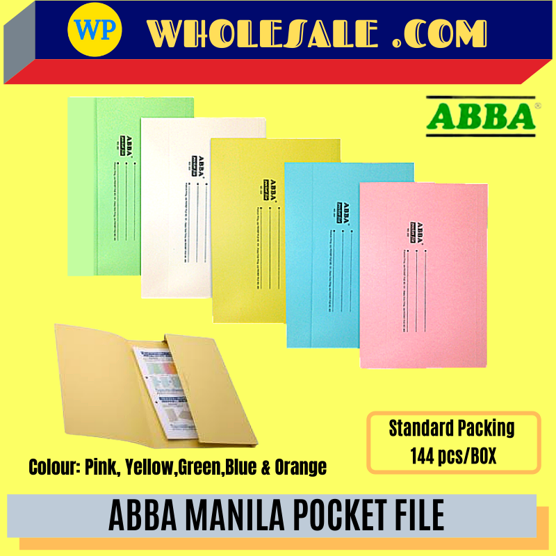 ABBA MANILA Pocket File / ABBA / File / Manila Pocket File / Pocket File
