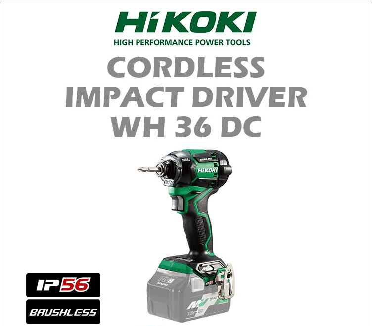 HIKOKI CORDLESS IMPACT DRILL DV36DC