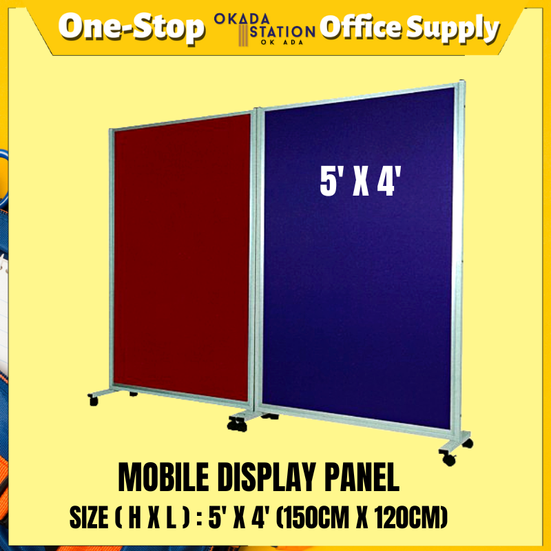 MOBILE DISPLAY PANEL 5' X 4' MOBILE DISPLAY PANEL / MOVEAVLE DISPLAY PANEL / MOBILE PANEL / DISPLAY PANEL / PANEL MUDAH ALIH / PAMERAN PANEL / PANEL / MDP-54