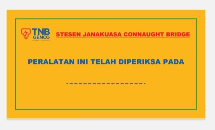 Sticker Peralatan telah diperiksa- PP Sticker Sticker Peralatan telah diperiksa- Genco