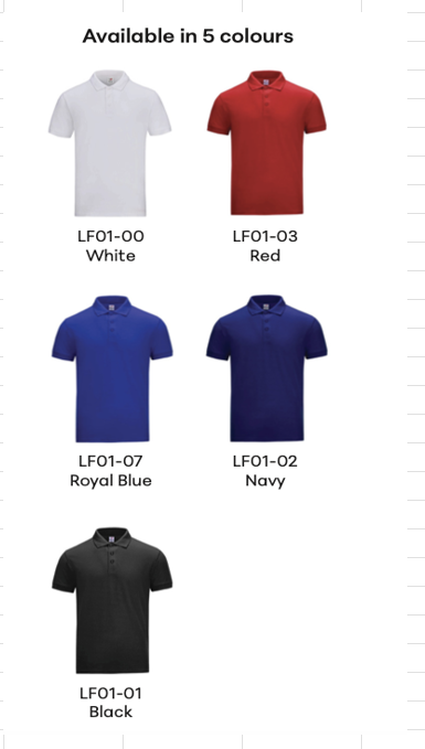 60% Cotton 40% Polyester (Female Cut) (Honeycomb Polo)