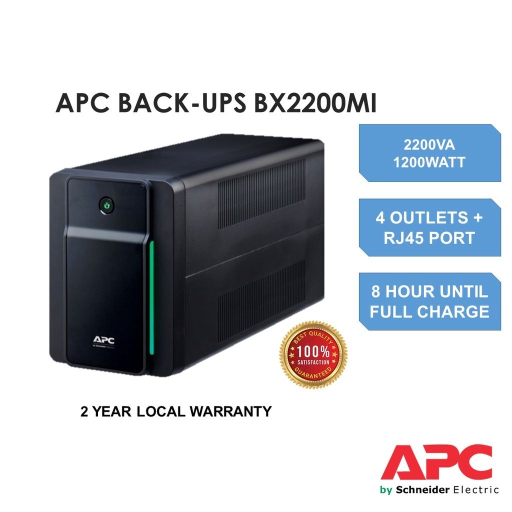 APC BACK-UPS BX2200MI-MS 2200VA,230V,AVR UNIVERSAL SOCKET BATTERY BACKUP