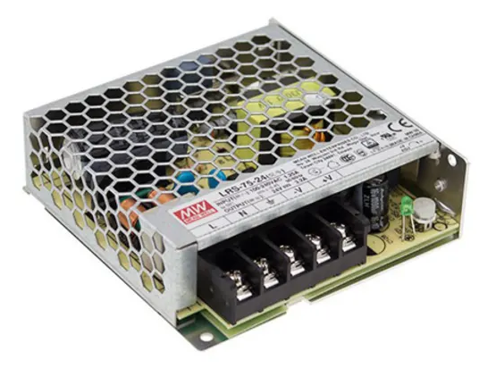 *MEAN WELL Switching Power Supply, LRS-75-12, 12V dc, 6A, 72W, 1 Output, 120 ? 373 V dc, 85 ? 264 V ac LRS-75-12