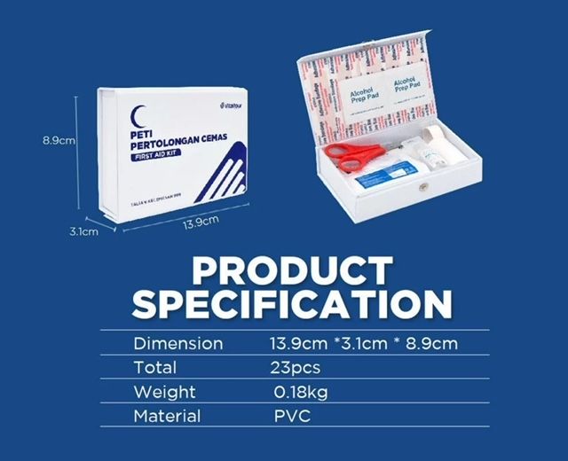 Compact Mini First Aid Kit (23 Pcs)