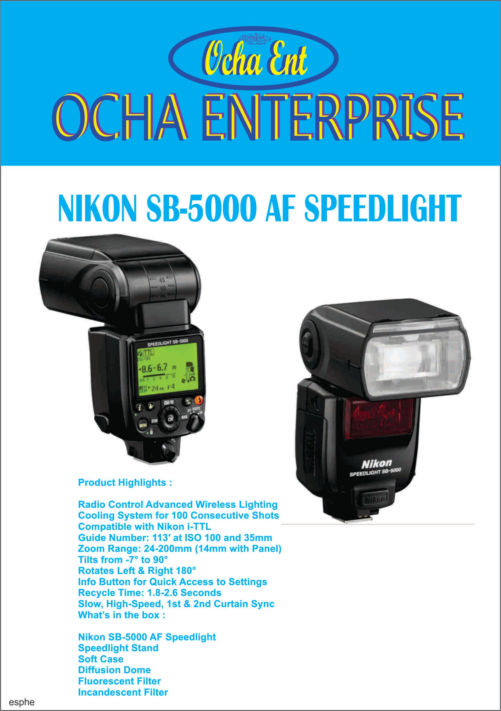 NIKON SB 5000 SPEED KLIGHT