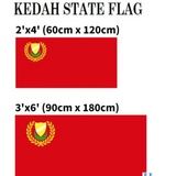 Bendera Kedah 2x4ft / 3x6ft