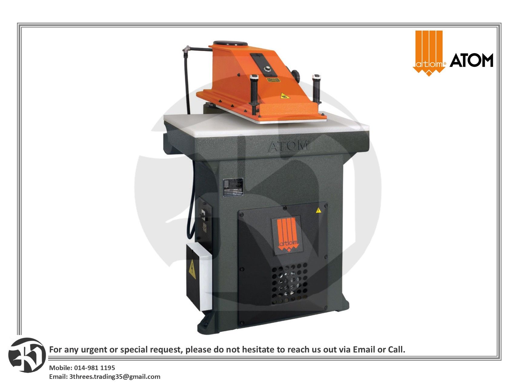Atom SE Series Swing Arm Cutting Machine (Clicker Presses)