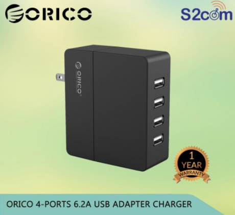 Orico 4-Ports 6.2A USB Aadapter Charger (DCA-4U)