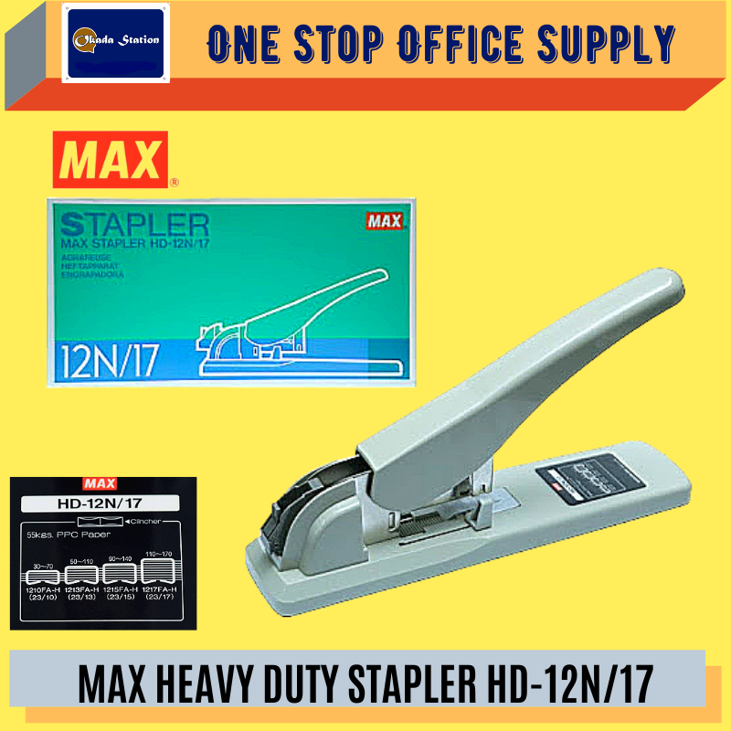 MAX HEAVY DUTY STAPLER HD-12N/17 / Max / Stapler / HD-12N / Heavy Duty Stapler / Office Stapler / Max Stapler / Max Heavy Duty Stapler