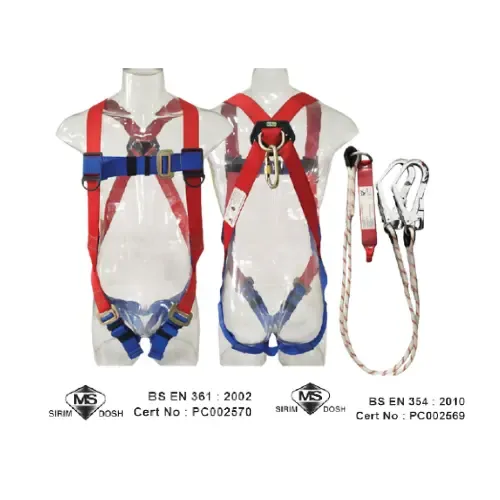 VPRO PPE BODY HARNESS PICASAF NIETZ SIRIM DOSH BODY HARNESS SET DOUBLE LANYARD 980215 9802 HARNESS MURAH SIRIM SWELOCK SAMSUNG