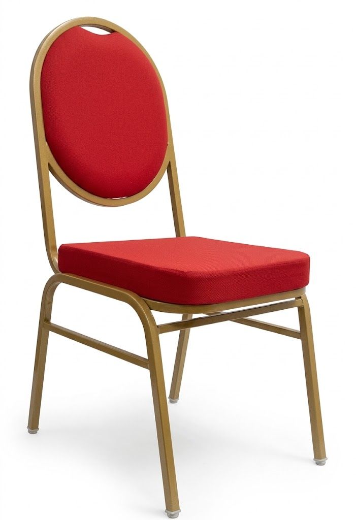 FRENCH BANQUET CHAIR (EPOXY GOLD FRAME)
