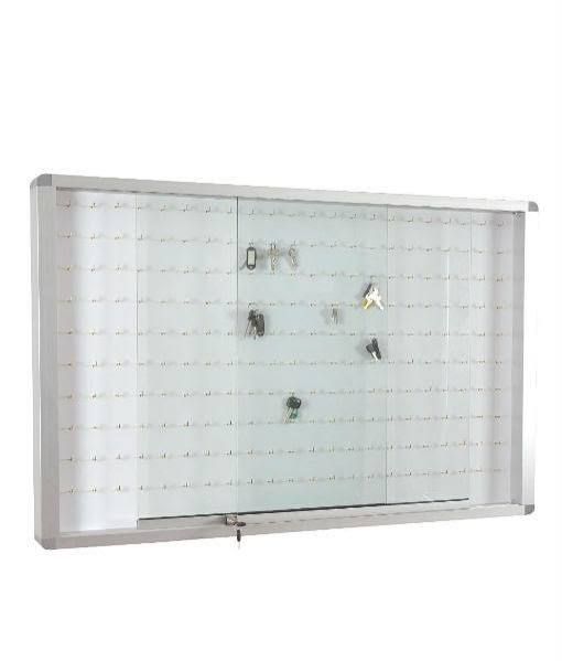 KP-96 KEY PANEL WITH SLIDING GLASS CABINET (ALUMINIUM FRAME) - 2' X 3' / KEY PANEL / PANEL / KEY CABINET / KEY PANEL WITH ALUMINIUM FRAME / SLIDING GLASS CABINET KEY PANEL / 96 KEY