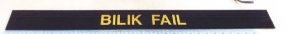 Plastic Acrylic Plate Name