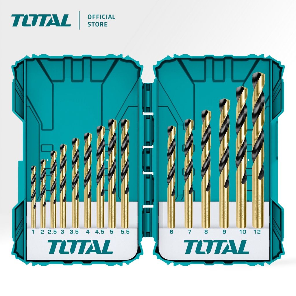 TOTAL HSS DRILL BITS SET (15 PCS) TACSDL51501