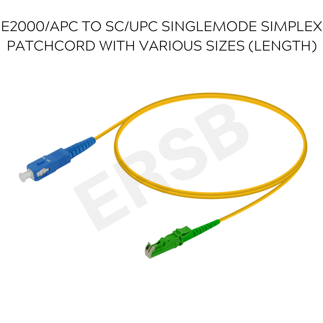 E2000/APC TO SC/UPC SINGLEMODE SIMPLEX PATCHCORD