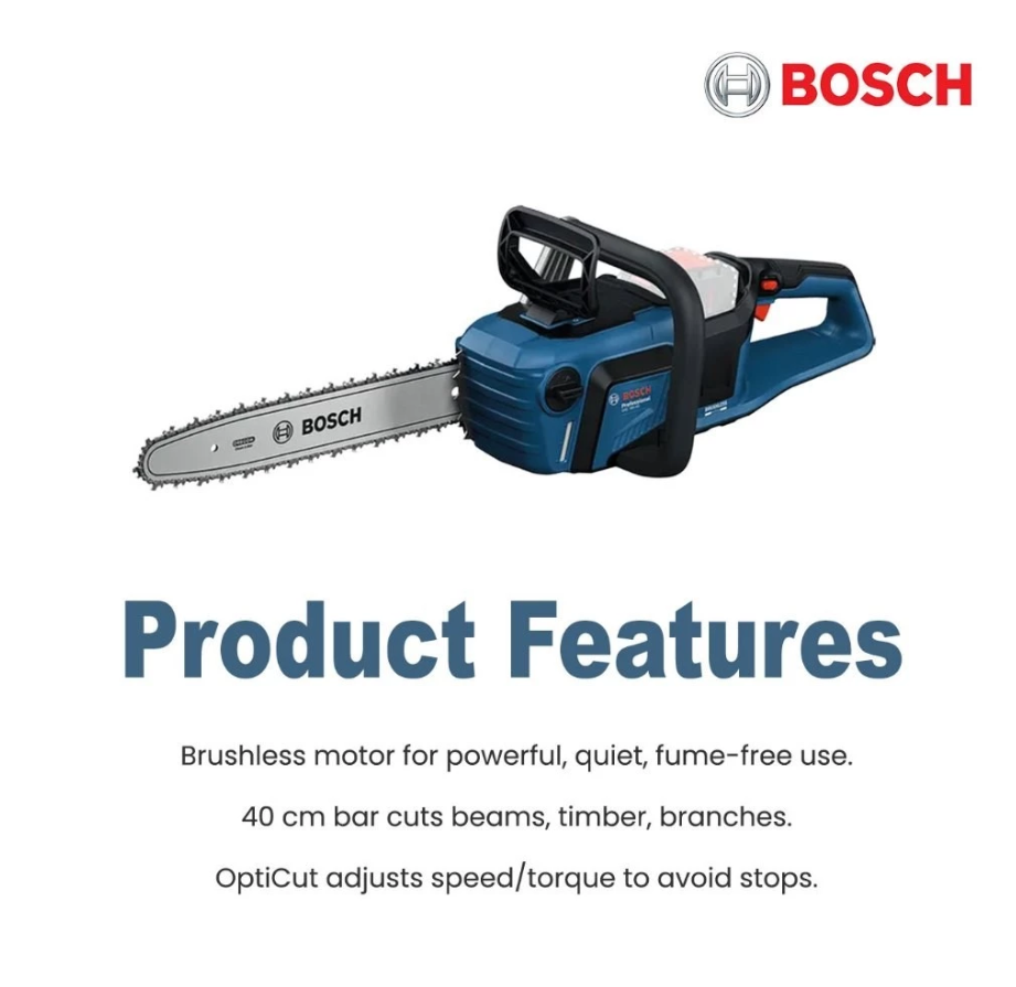 BOSCH GKE 18V-40 18V CORDLESS CHAIN SAW (SET) (06008D3000)