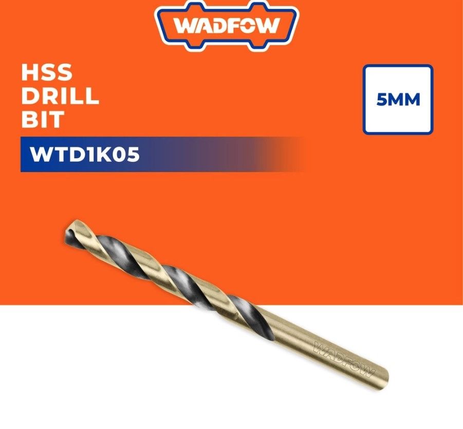 WADFOW HSS DRILL BIT DIAMETER (5MM) WTD1K05