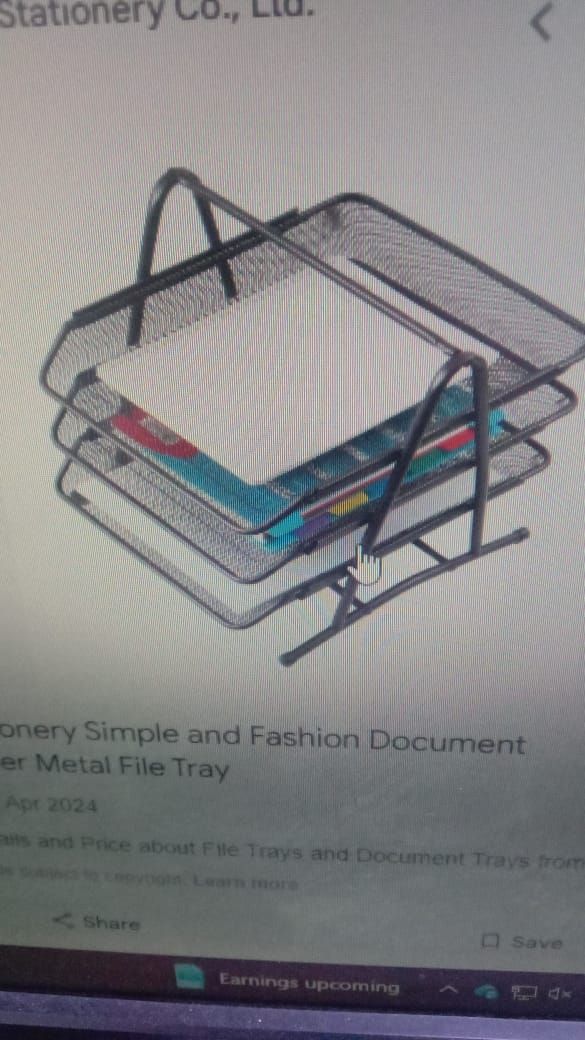 Document Basket Tray - 3 Tiers