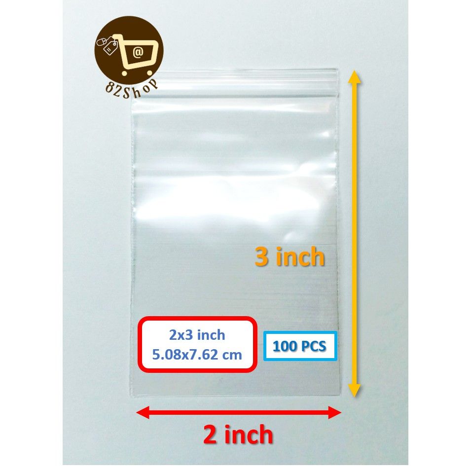 Zip Lock Plastic Bag 2x3 inch Small