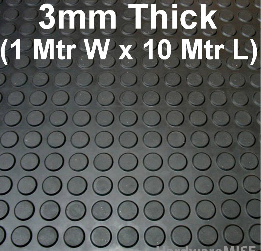 ROUND STUD RUBBER MAT 3MM THICK ANTI-SKID ROUND STUD RUBBER FLOOR MATTING