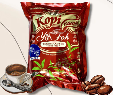*Yit Foh Tenom Coffee - Kopi Kawin (Coffee & Tea Mix) 350g