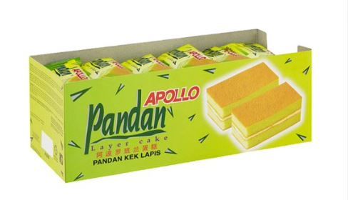 Apollo Layer Cake Pandan 24 pcs x 18g