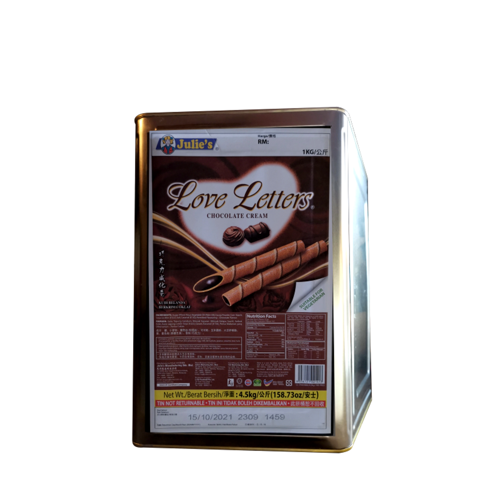 BISCUIT LOVE LETTER BISCUIT  4.5KG/TIN