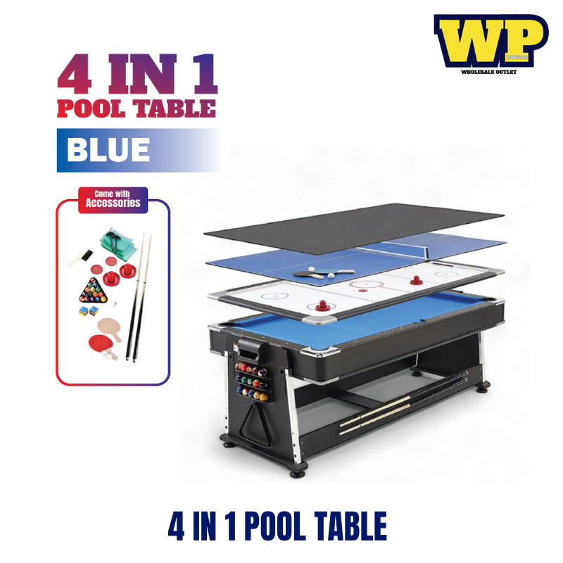 Pool Table 4 in 1 / Meja Pool / Ping Pong Table / Snooker Table / Dining Table