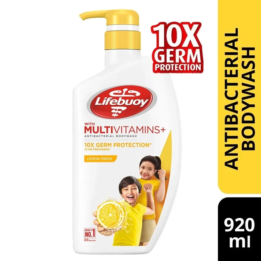 Lifebuoy Body Wash Lemon Fresh 12 Bottle x 920ml