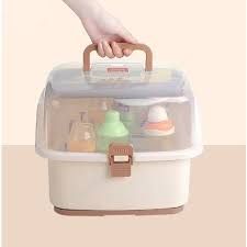 Portable Baby Storage Rack Bottle Drying Rack Dustproof Baby Bottle Organizer Storage Botol Susu