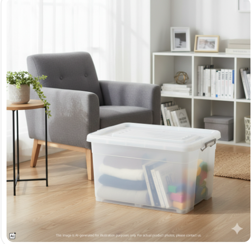 FELTON PLASTIC STORAGE BOX WITH WHEEL / CAPACITY : 207 LITERS / FSB 8667 / SIZE : W 800 X D 580 X H 510MM / FELTON BOX
