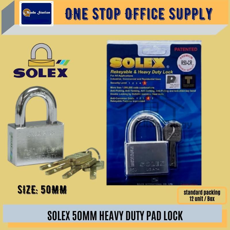 SOLEX 50MM HEAVY DUTY PAD LOCK /Solex /Padlock /Heavy Duty Padlock /50mm /Solex Lock /Solex Heavy Duty Pad Lock