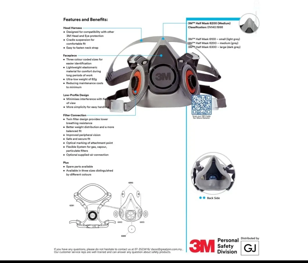 3M Half Facepiece Reusable Respirator