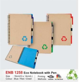 ECO NOTEBOOK WITH PEN (MEDIUM)